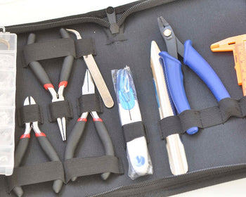 Jewelry Making Starter Kit Pliers Tweezers Caliper With Black Case