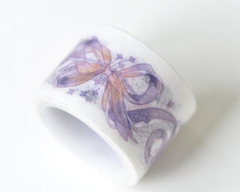 Purple Butterfly Knot Washi Tape 25mm Wide x 5M Roll A12081
