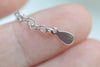 925 Sterling Silver Teardrop Tags Extender 5cm Extension Chain
