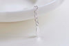 925 Sterling Silver Teardrop Tags Extender 5cm Extension Chain