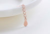 925 Sterling Silver Teardrop Tags Extender 5cm Extension Chain