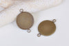 10 pcs Brass Pendant Tray Base Settings Connector 8mm-25mm Cabochon