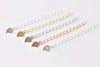 925 Sterling Silver Heart Tags Extender 5cm Extension Chain