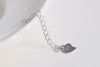 925 Sterling Silver Heart Tags Extender 5cm Extension Chain