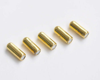 50 pcs Raw Brass Stick Pin Bottom Clutch Rubber Stoppers Backs 10mm