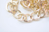 6.6 ft (2m) Gold Tone Textured Aluminium Thick Curb Chain Chunky Chain