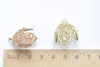 Filigree Flower High Quality Bead Caps Pendants Set of 4