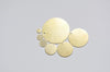 Raw Brass Flat Round Blank Disc Thick Charms 6mm-35mm