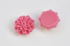 Fancy Resin Round Flower Cameo Cabochon 15mm