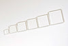 Crystal Glass Square Tile Flat Cabochon Cameo 10mm-35mm