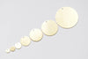 Raw Brass Flat Round Blank Disc Thick Charms 6mm-35mm