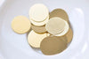 Raw Brass Flat Round Blank Disc Engravable No Hole Tags 3mm-35mm