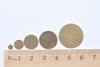 Raw Brass Flat Round Blank Disc Engravable No Hole Tags 3mm-35mm