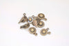 30 pcs Antique Bronze/Silver/Gold Metal Button Snap Clasp 9mm