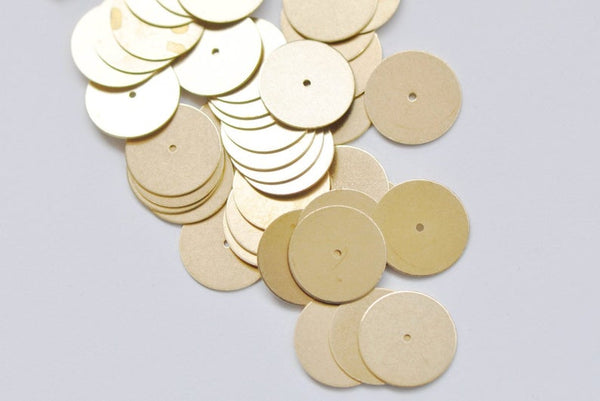 Raw Brass Flat Round Blank Disc Spacer Beads 4mm-30mm