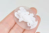Gorgeous 1 pc Clear Resin Angel Flower Oval Cameo Cabochon 30x40mm