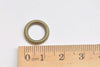 Antique Bronze/Silver Textured Coiled Ring Connectors 13mm
