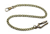 One Strand 14.7 Inch (37.5cm) Pocket Watch Chain Bronze/Copper/Gunmetal Back/Gold