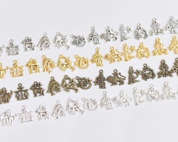 Bulk 12 Zodiac Constellation Astrology Charms