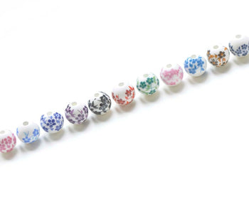 20 pcs Fancy Flower Chinese Ceramic Beads 6mm/8mm/10mm/12mm/14mm/16mm/18mm