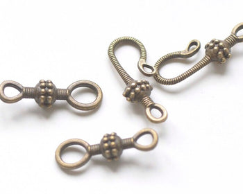 VeryCharms 10 Pcs Keychain Key Ring Clasps Antique Bronze/Light Gold/Rhodium Silvery Gray A1159