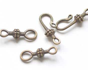 10 sets Antique Bronze Toggle Clasps Closure Jewelry A2755