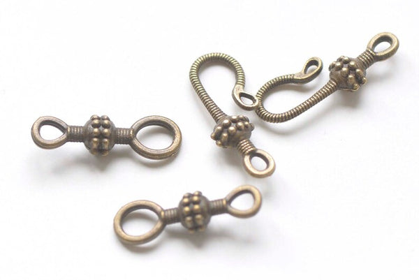 10 sets Antique Bronze Toggle Clasps Closure Jewelry A2755