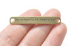 10 pcs of Antique Bronze Curved Bar Bracelet Connector Charms 7x44mm A275