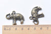10 pcs of Antique Bronze Elephant Pendants Charms 21x30mm