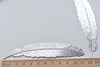 6 pcs of Shiny Silver Color Brass Feather Huge Size 24x110mm
