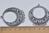 Antique Silver Fancy Chandelier Earring Drops Filigree Pendant Set of 6 A2756