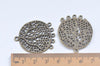 Chandelier Earring Antique Bronze Filigree Drops, Pendant Charms 32x37mm Set of 10