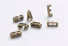 Antique Bronze Small Alphabet Letter Tags Initial Beads A-Z Size 6x11mm