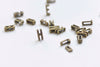 Antique Bronze Small Alphabet Letter Tags Initial Beads A-Z Size 6x11mm