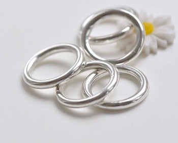 10 pcs of Antique Silver Smooth Round Circle Rings 23mm A1414