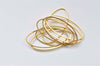 20 pcs Antique Bronze/Platinum/Gold Seamless Oval Rings Gemetric Shapes