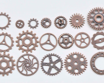 Bulk Gear Watch Movement Antique Copper Charms Mixed Style