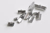 Stainless Steel Ribbon Ends Clamps Fasteners Clasps