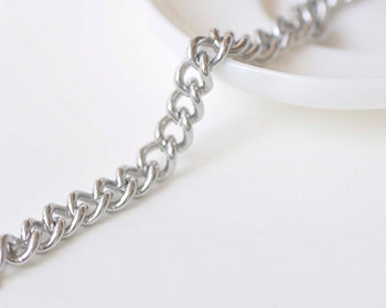 304 Stainless Steel Curb Chain Link Size 7mm