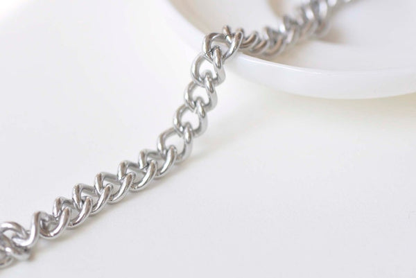 304 Stainless Steel Curb Chain Link Size 7mm