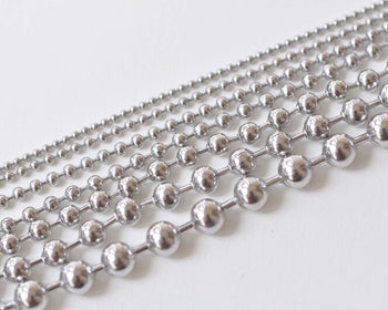 6.6ft (2m) of Stainless Steel Ball Chain