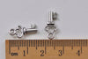 20 pcs Antique Silver Tiny Skeleton Key Charms 8x16mm A3940