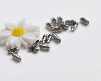 200 pcs Gunmetal Black Bead Chain Ends Connector Clasps For Bead Chain Sized 1-1.5mm A2815