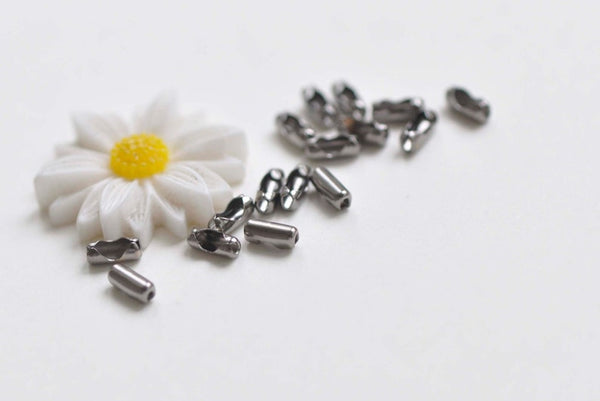 200 pcs Gunmetal Black Bead Chain Ends Connector Clasps For Bead Chain Sized 1-1.5mm A2815