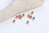 S990 Pure Silver Vermeil Seamless Round Loose Beads Smooth Spacer Beads 4mm Set of 20