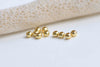 S990 Pure Silver Vermeil Seamless Round Loose Beads Smooth Spacer Beads 4mm Set of 20