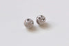 925 Sterling Silver Cut Out Stardust Loose Spacer Beads 6mm