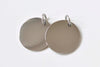 Mirror Polishing Stainless Steel Smooth Round Blank Disc Charms With Jumpring 20mm