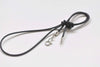 Black Wax Cord Necklaces With lobser Clasp 1mm/1.5mm