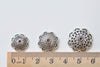 20 pcs Antique Silver Flower Spacer Bead Caps 14mm/16mm/18mm